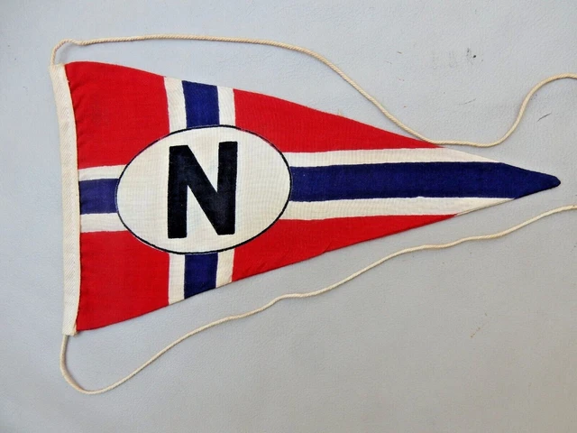 VINTAGE OLDTIMER ANDENKEN Wimpel pennant NORWEGEN NORWAY Wohnmobil Wohnwagen EUR 22,90 - DE