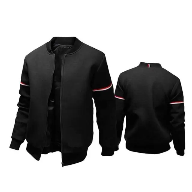 Men's Thin Bomber Jacket Full-Zip Lightweight Casual Active Sport Coats Outwear