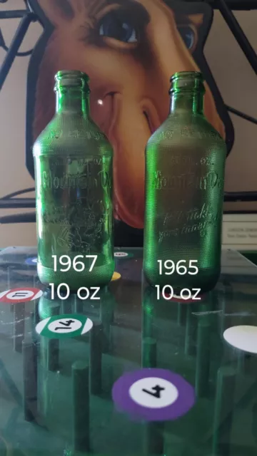 Vintage Mnt Dew Bottles  1960's