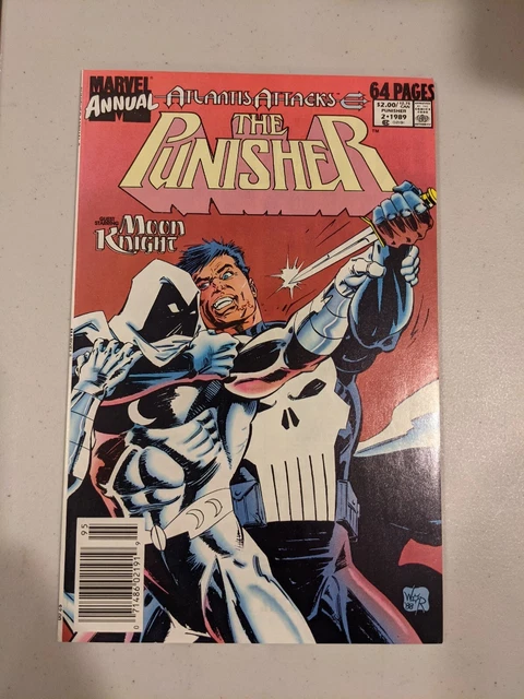 The Punisher Annual #2 Moon Knight Battle NM- / 9.2 Marvel Comics 1989