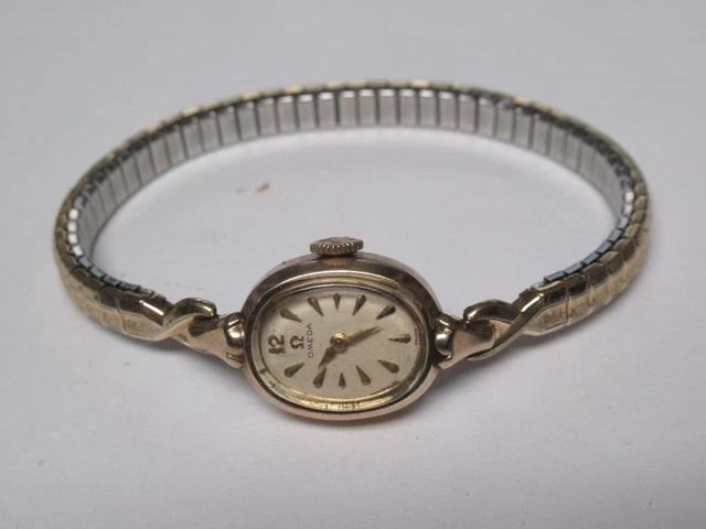 Vintage  Lady's Oemga ( Cal # 482) 14K Yellow  Gold Filled Cocktail Watch~Runs
