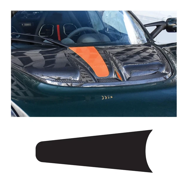 Concept Graphics Centre Bonnet Stripe Decal For Porsche 718 Cayman 982 – Glossy Air Release Vinyl