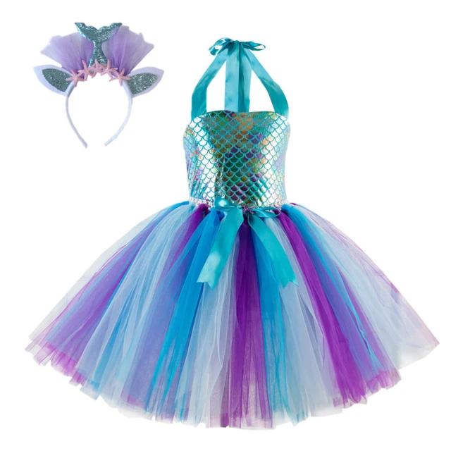 Set di costumi con gonna a maglie coda coda a filo abiti abiti per feste di
