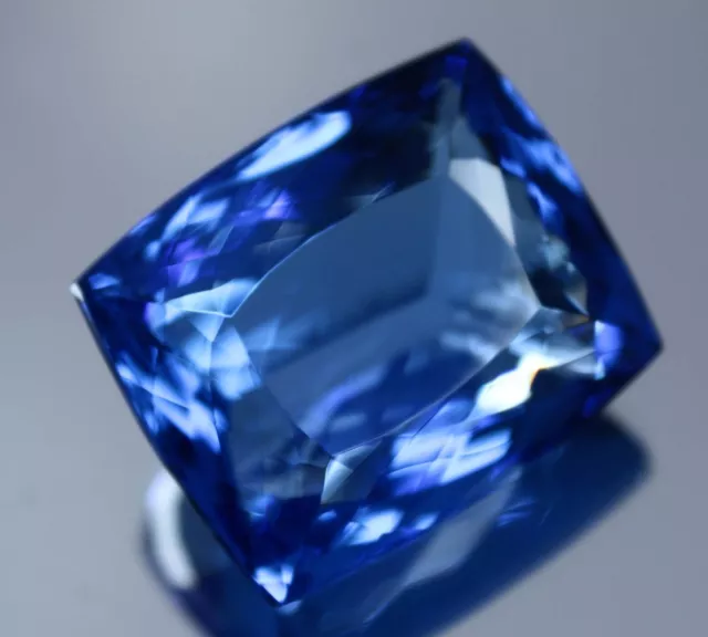 CERTIFIÉ 60 Ct Naturel Bleu Tanzanie DE Tanzanite Coussin Coupé Pierre...