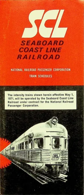 May 1, 1970  SEABOARD COAST LINE RAILROAD Passenger Timetable