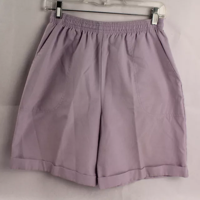 Koret Francisca Women's Size Extra Small Purple Pockets Elastic Waist