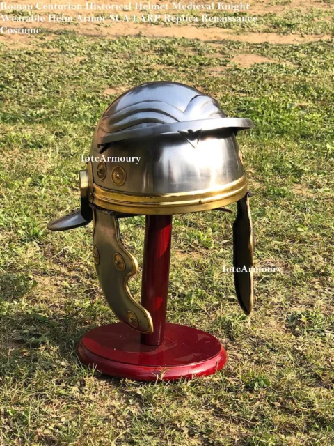 Romain Centurion Casque Médiévale Knight Wearable Historique Armor Sca Larp