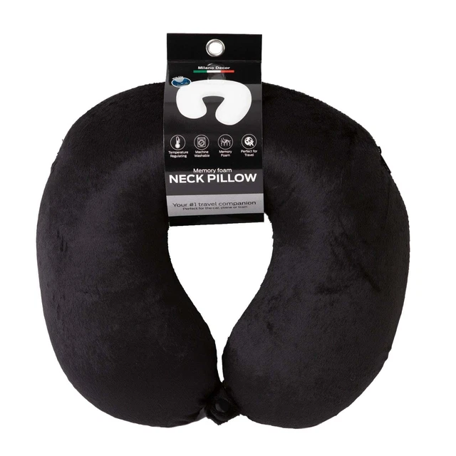 My Best Buy - Milano Decor Memory Foam Travel Neck Pillow With Clip Cushion S...