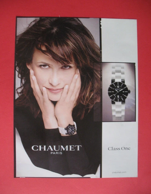 Publicite De Presse Chaumet Montre Class One Sophie Marceau Ad 2012