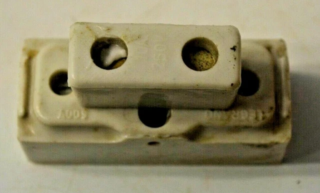 Ancien Fusible Porte Fusible A Plomb Porcelaine Pas Douille Interrupteur