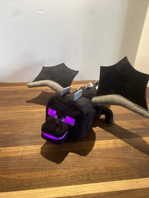 MINECRAFT OFFICIAL ENDER Dragon Premium Posable Plush 11" w/ Lights ...