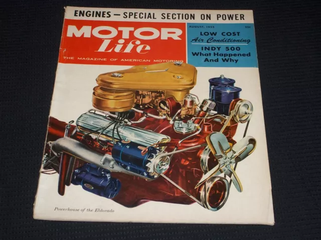 1955 August Motor Life Magazine - Motoring Cover - L 11197