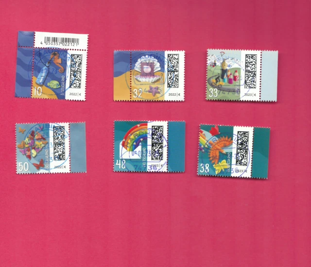 Bund   gestempelt  6 Welt der Briefe 3702, 3733, 3735, 3714, 3734 etc.