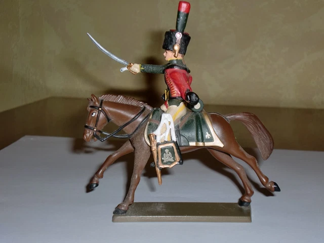 Figurine MHSP France originale Hussard Chasseur à cheval de la Garde