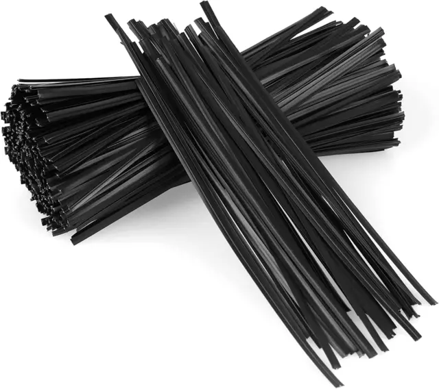 300 Pcs Twist Ties, Plastic 5" Twist Ties, Twist Ties for Bags, Wire Ties Reusab