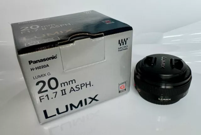 Panasonic LUMIX G 20mm f1.7 II Asph. black