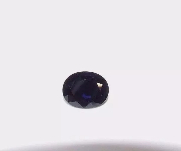 Natural earth-mined large blue/black sapphire oval gemstone...2 carat gem