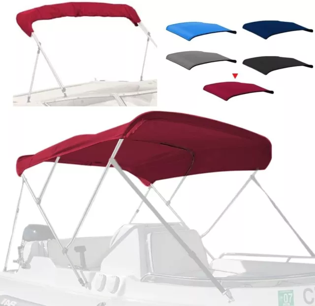 4 Bow Marine Grade Fade and Crack Resistant Bimini Top Replacement Cover