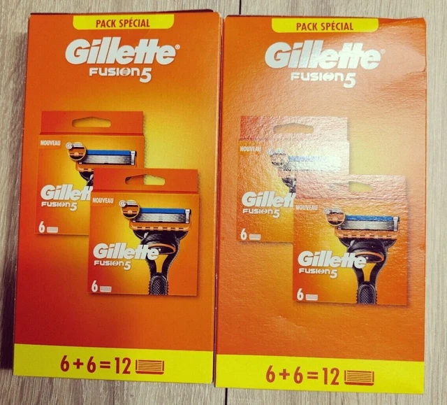 Gillette Fusion 5 Proglide Rasoir Homme + 10 Lames de Recharge [OFFICIEL] (l'emballage peut