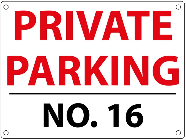 Targa Cartello Avviso Parcheggio Privato 20x30 Divieto Di Parcheggio