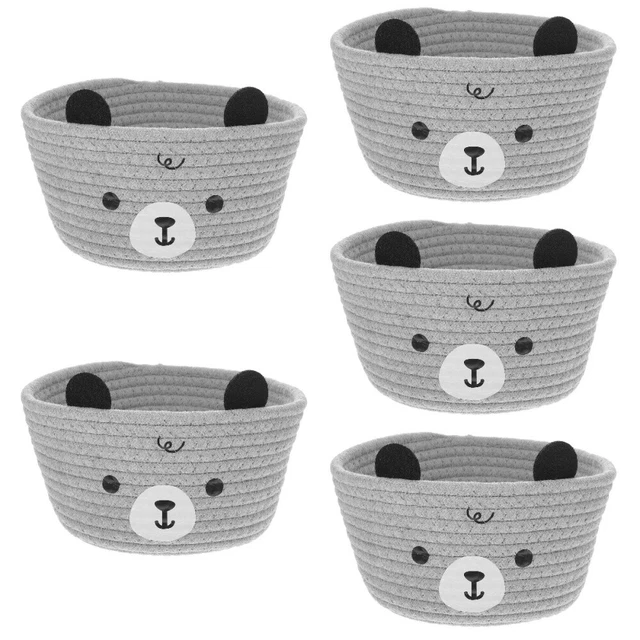 Ours Panier Panier De Rangement En Corde De Coton Paniers À Jouets Tableau