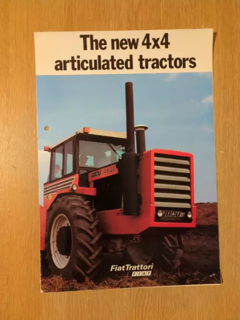 Pre Used Fiat Trattori 4 X 4 Articulated Tractors Superb Colour Farming Brochure