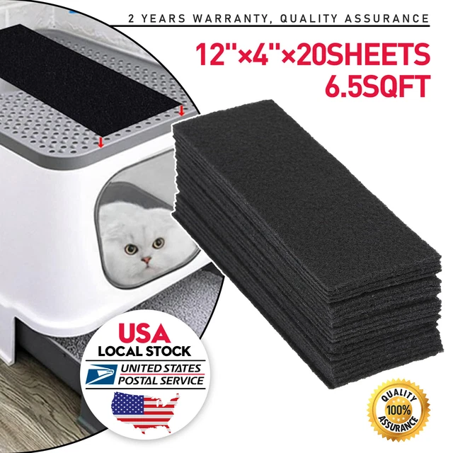 (20 PACK) FURNACE Floor Register Vent Charcoal Carbon Filters 4" x 12