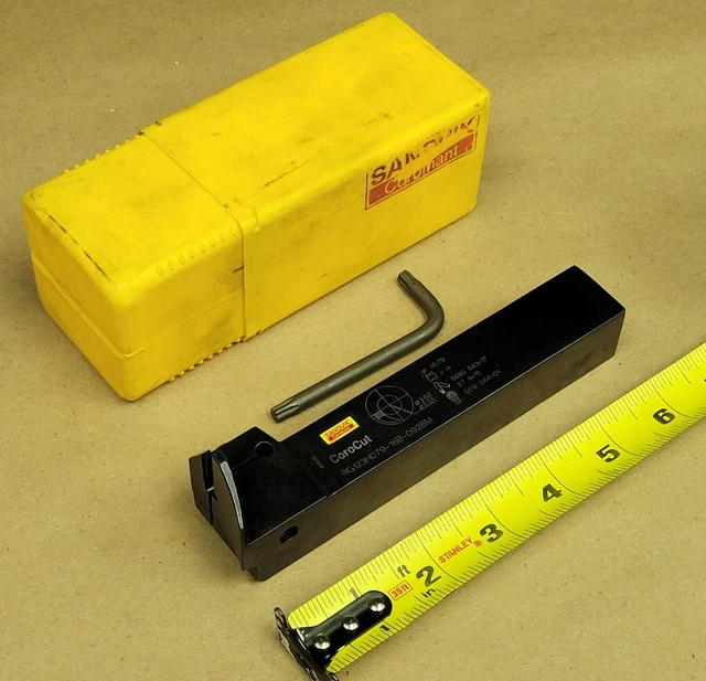 Sandvik Coromant Rg123H079-16B-092-Bm Corocut Grooving Tool Holder  6-1/4"X1"X1"