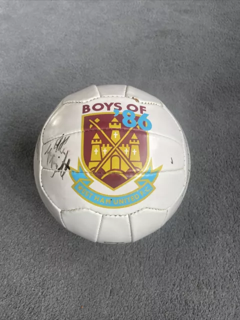 Old West Ham Signed Football Hammers Genuine 14 autographs