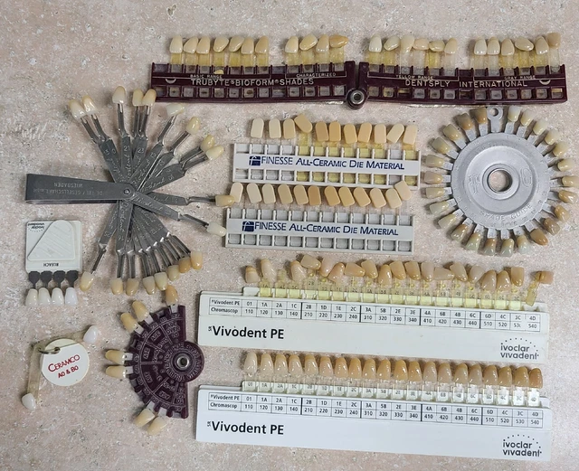 Lot of Dental Shade guides