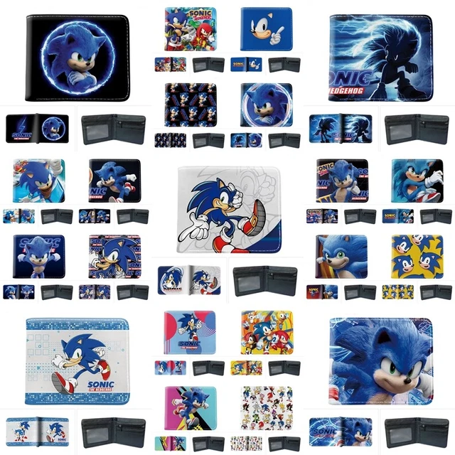 SONIC CHARACTERS PATTERN Sonic the Hedgehog 4 in. Bi Fold Wallet (Sonikku)