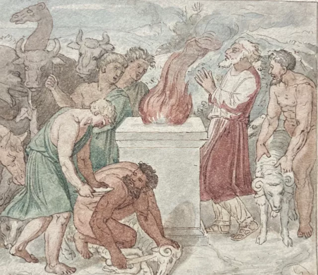 Dessin Ancien, Scuola Francese del XVIII secolo, Old master drawing