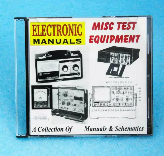 MISC TEST EQUIPMENT MANUALS ON CD - Simpson Fluke Agilent Leader Marconi MORE