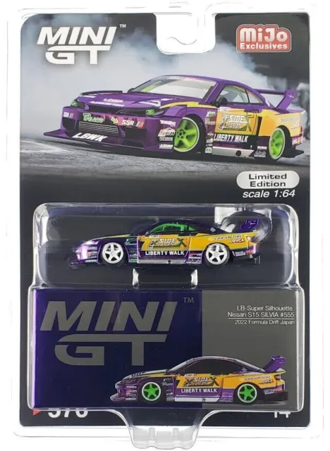 Chase! Mini GT 1:64 Nissan S15 SILVIA LB-Super Silhouette Formula Drift Japan