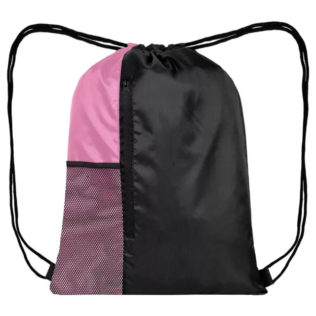 Rosa Coulisse Borsa Impermeabile SPORTS Palestra Scarpe 3 Tasche Pe Nuoto Danza