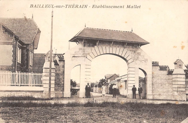 Cpa 60 Bailleul Sur Therain Establishment Trunk / Cpa Rare