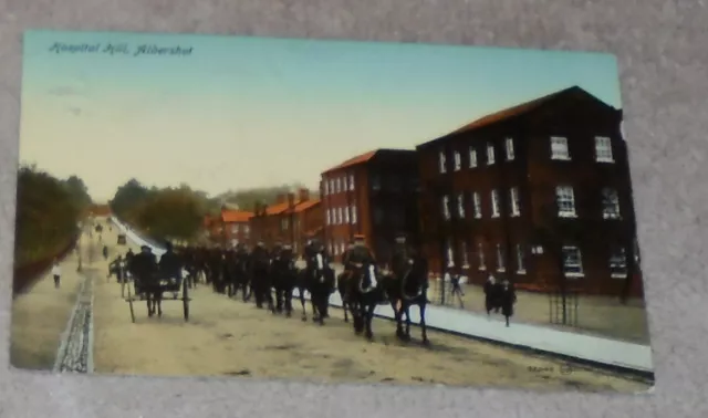 Old Postcard  Military Ww1 Hospital  Hill Aldershot Cavalry