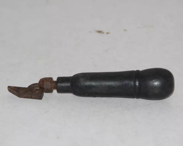 Old Original Wooden & Iron lacquer Color Cork Screw / Opener Collectible 9943