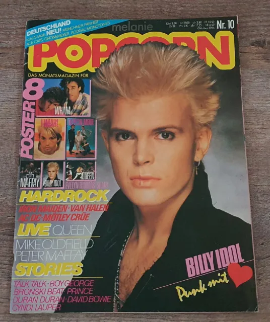 Popcorn Nr. 10/1984 - Depeche Mode,  Billy Idol, Limahl, Wham, Monsters of Rock