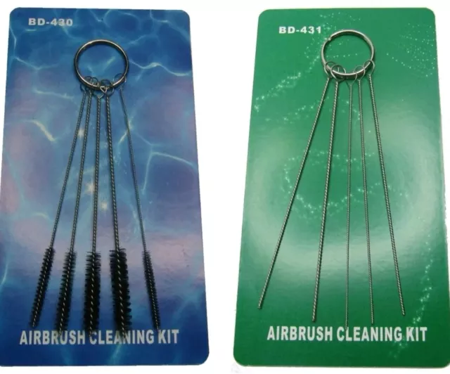 Airbrush Cleaning Brushes And Rods.. Iwata, Badger Paanache Air Brushes Etc