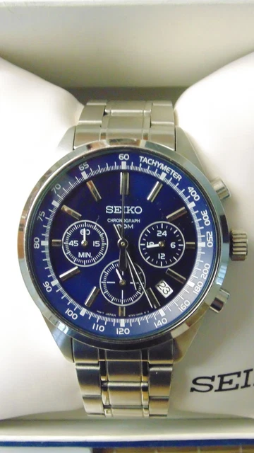 SEIKO 6T63-00B0 CHRONOGRAPHE Bracelet De Déploiement Montre Inox Lot Boite  EUR 248,51 - PicClick FR