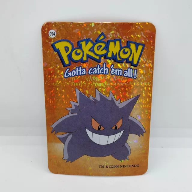 Gengar #094 2000 Pokemon Vending Prism Sticker Cards *Rare Orange”