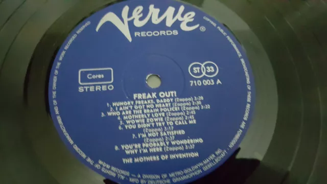The Mothers Of Invention – Freak Out! (Zappa) 1.press LP 1967 Verve Rec. 710 003 2