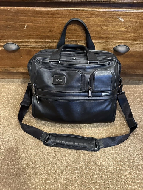 REDUCED - Tumi Alpha 3 Expandable Organizer Laptop Briefcase Large - Black