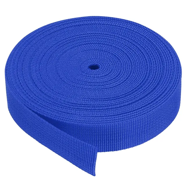Lightweight Webbing Strapping 1 Inch 10 Yards Bright Blue for DIY Repair, Crafts