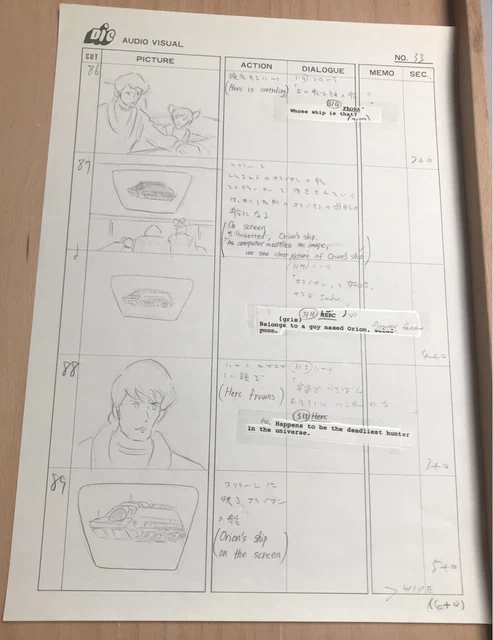 JAYCE AND THE WHEELED WARRIORS Original Animation STORYBOARD Art Drawing DIC Ent