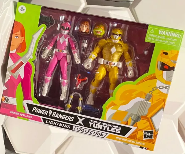 Power Rangers Lightning Collection Michelangelo & April  MMPRX TMNT Morphed 2021