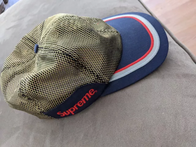 Supreme MCMXCIV SS18 Blue Snapback Hat Used Beat Rare Retro OG VTG