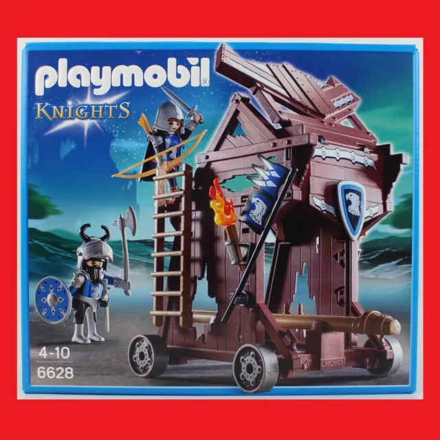 Playmobil 6628 Knights Adlerritter Angriffsturm Burg Ritter Belagerungsturm NEU