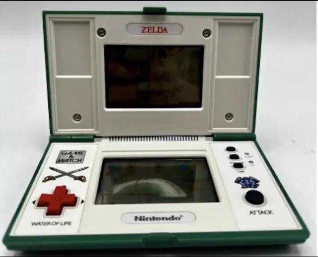 Original Vintage Zelda Nintendo Game Watch Complete In Box With Instructions